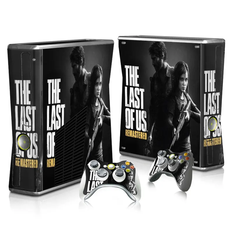 The last of us New skin Sticker For XBox 360 Slim Console Protector Vinyl Skin Sticker Controllers