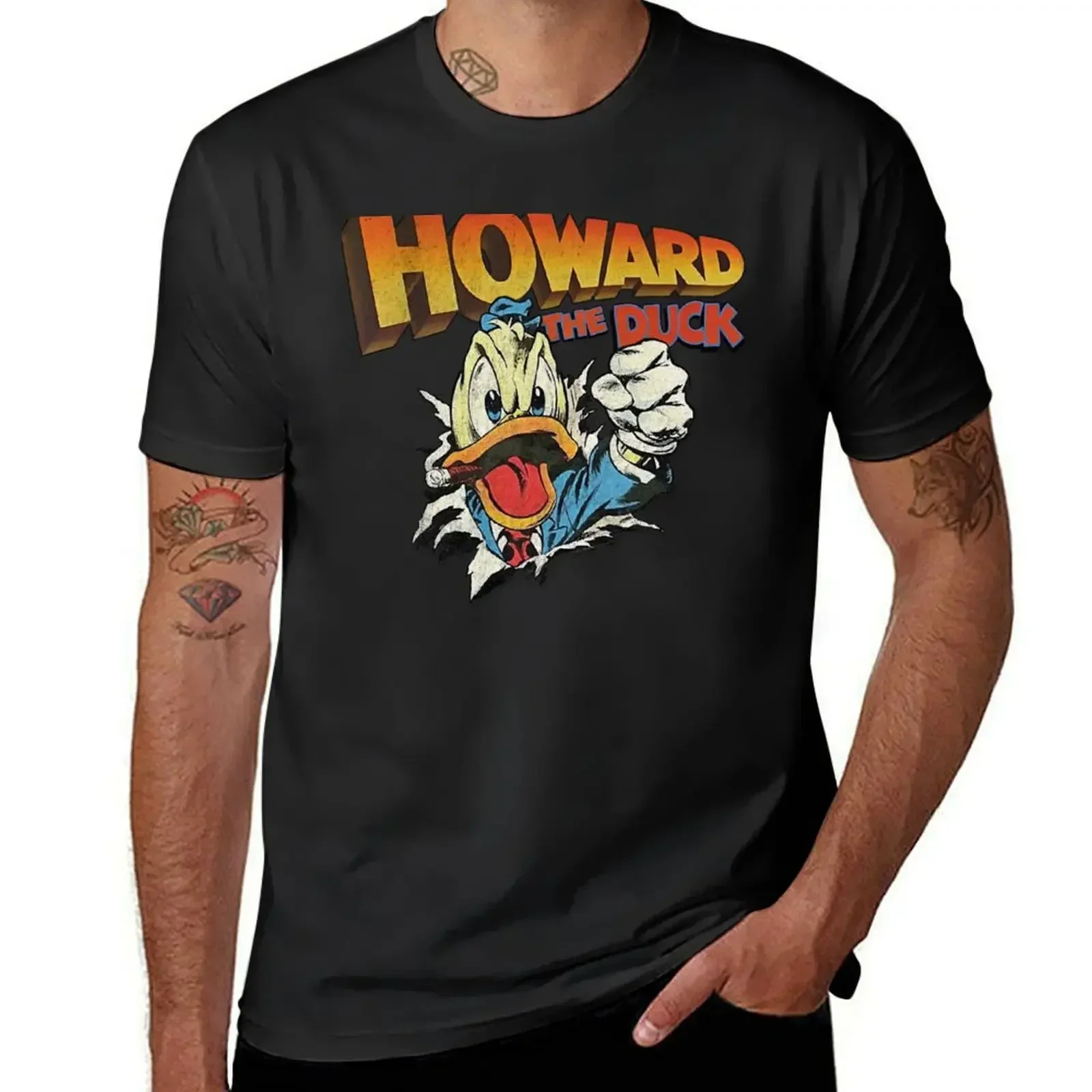 sublime tops t shirts for men graphic Howard The Duck Tear T-shirt 2024 round neck hot new arrival summer vintage manga style