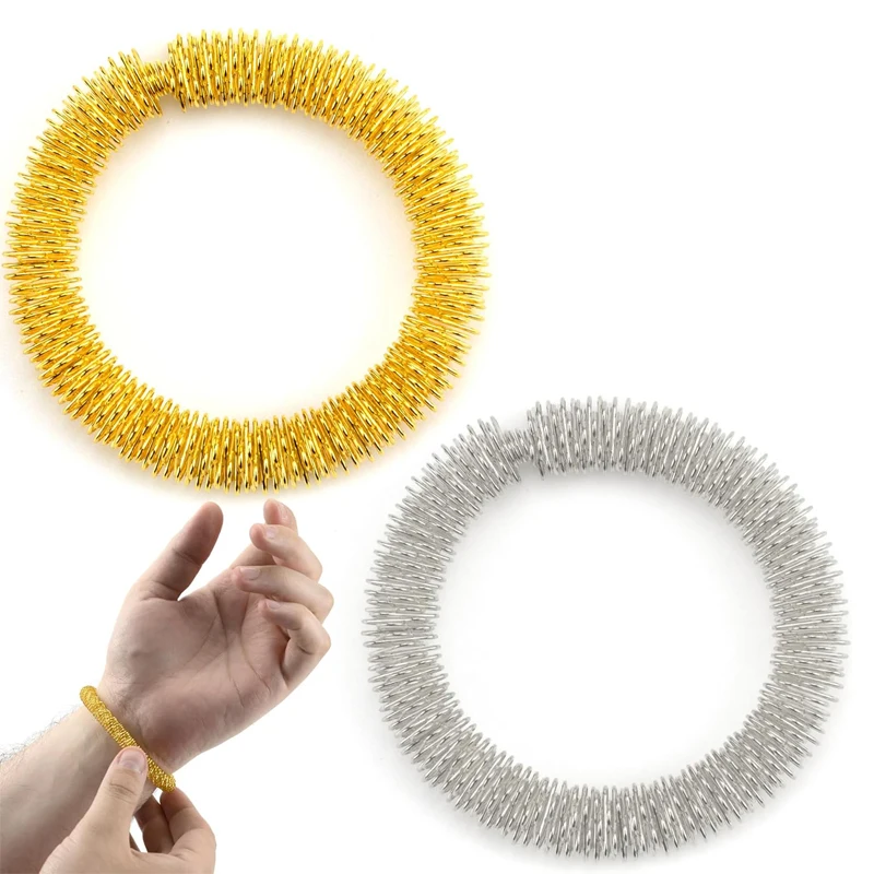 6 قطعة اليد الحسية المعصم القلق أساور العلاج بالابر تدليك حلقة الاسترخاء الإجهاد المخفض هدايا للمراهقين بنين بنات الكبار #4