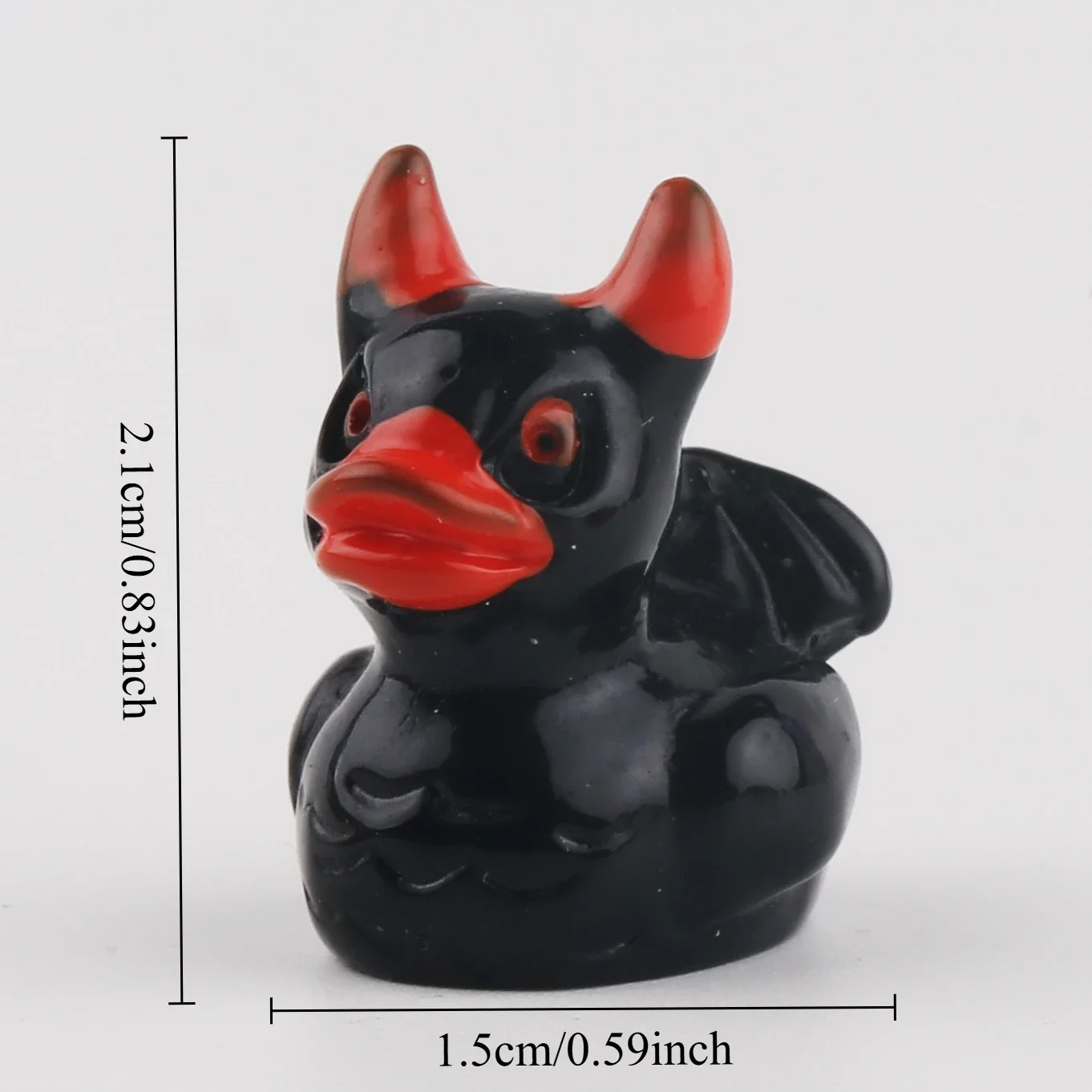 12Pcs/set Mini Resin Halloween Ducks and Ghost Miniatures Figurines Bulk for Garden Fairy Micro Landscape Home DIY Decoration
