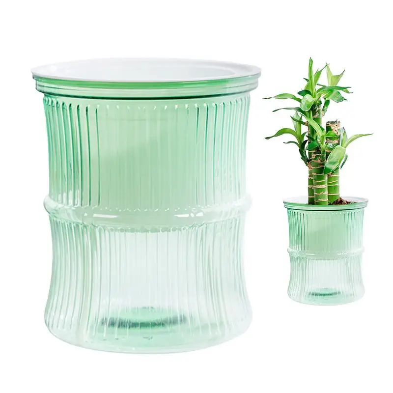 Indoor Plants Watering Pots Small Succulent Plant Water Reservoir Containers Leak-Proof Plannt Watering Planter For Entrance