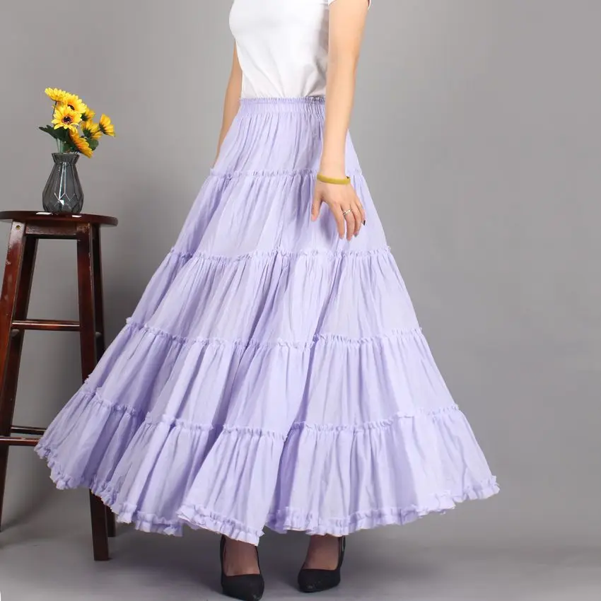 ใหม่ความยาว 85-95 ซม.สเปนผู้หญิง Flamenco Dance Blue Flamenco กระโปรงห้องบอลรูม Latin Salsa เต้นรําชุด Flamenc dancewear