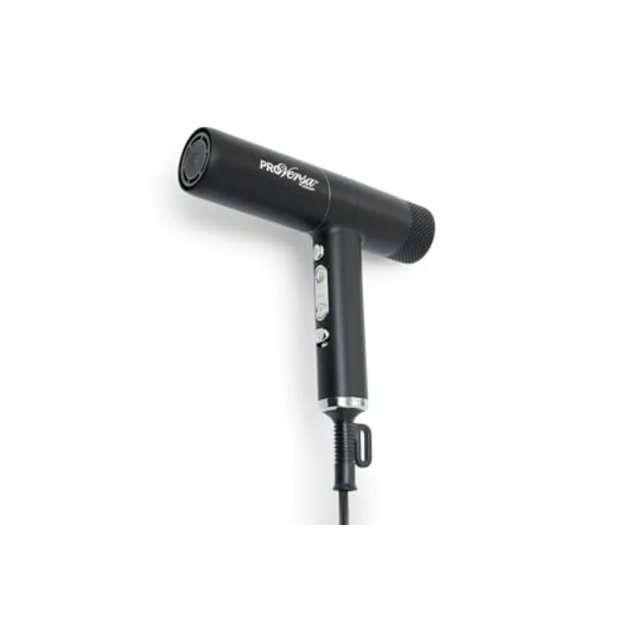 

Jerdon Hair Dryer with High Speed Low Noise Brushless Motor for Fast Drying and Includes Accessories - JHD100KB