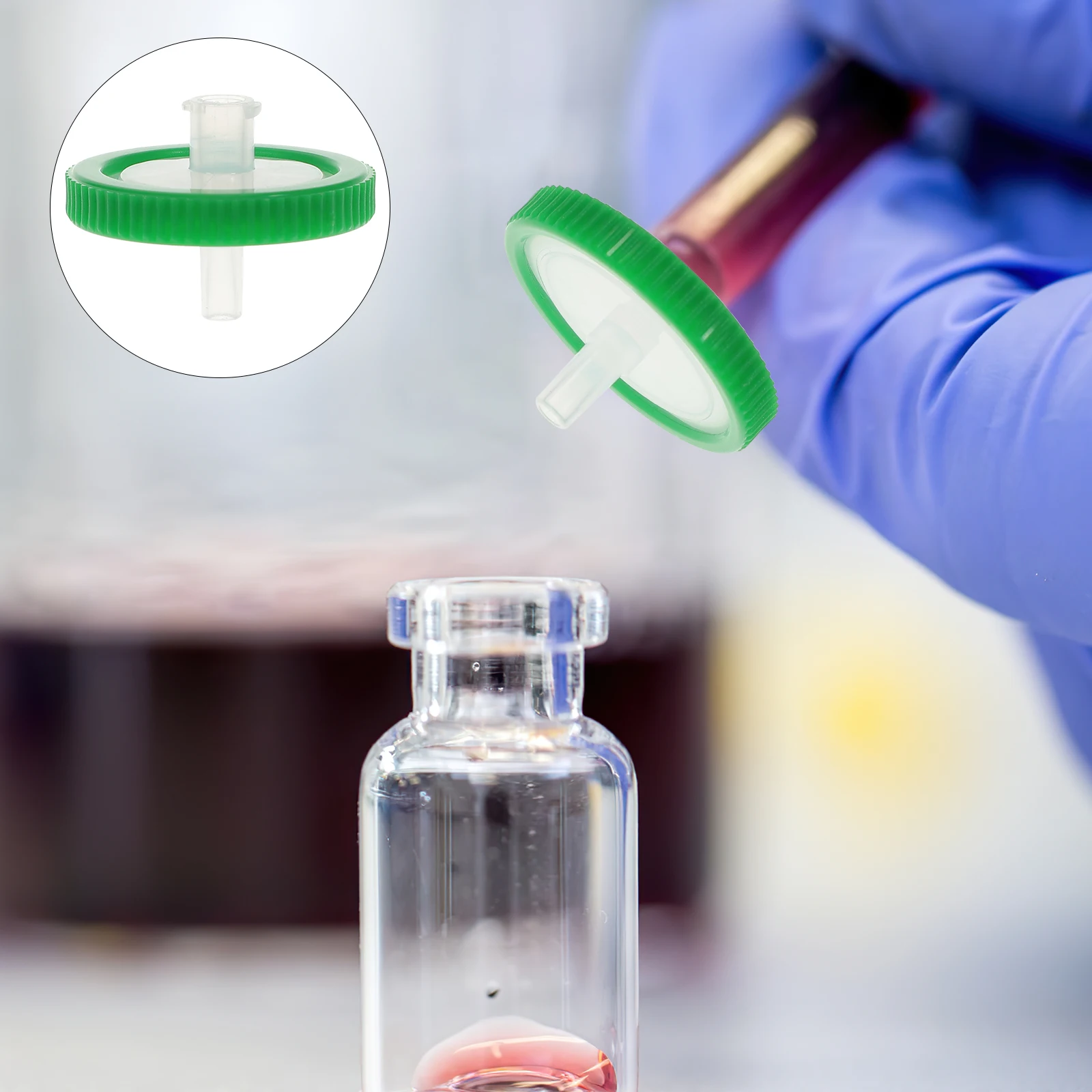 

10pcs Disposable Syringe Filter Hydrophilic Plastic Laboratory Bottle High Capacity Membrane Threaded Interface General Organic