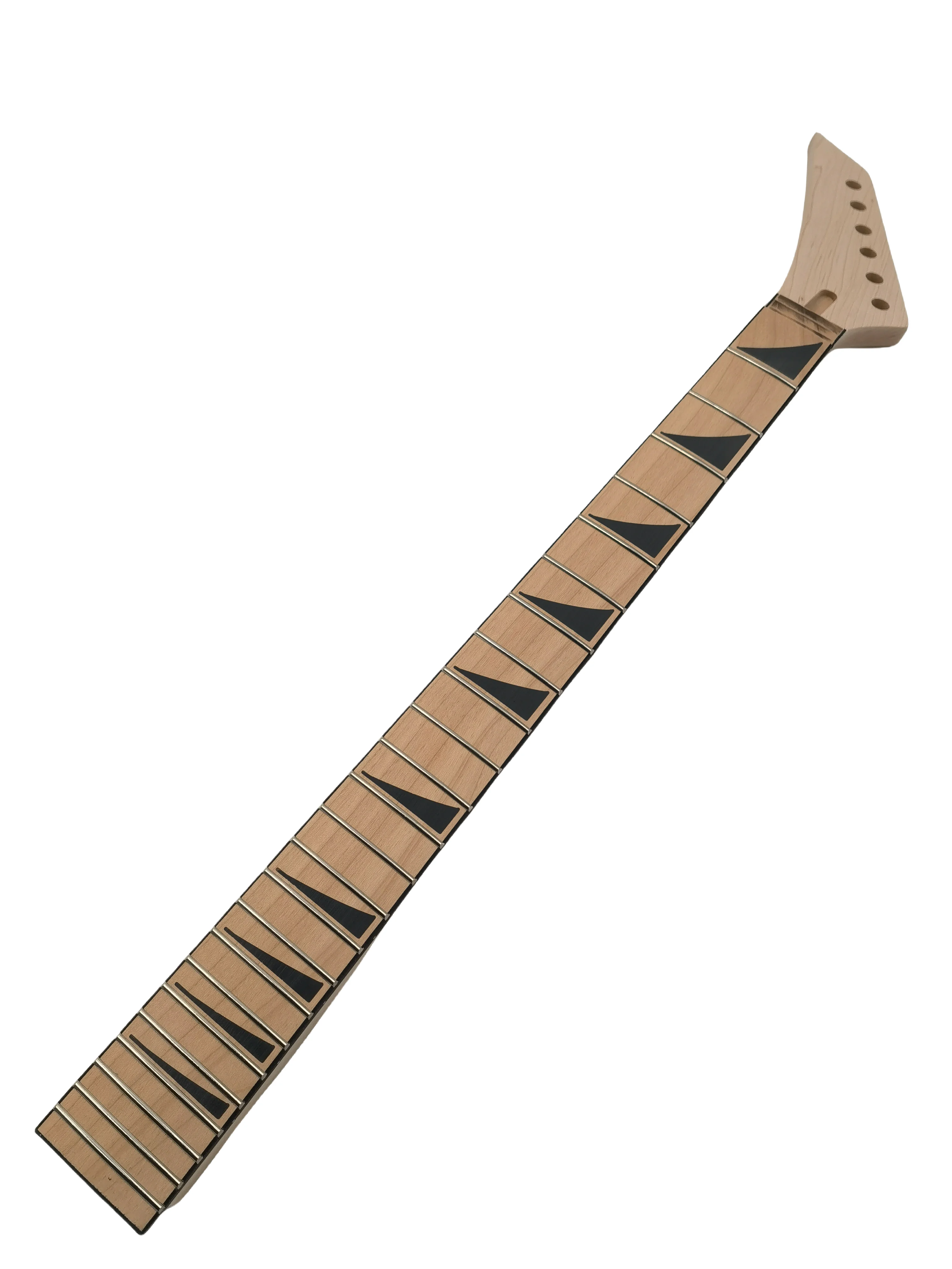 Reverse Maple Guitar Neck 24 Fret 25.5 inch Maple Fretboard Bolt on heel J 14-1 LEFT hand guitar neck