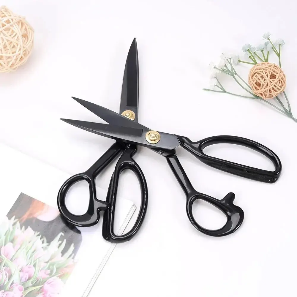 8/9 Inch Professional Tailor Scissors Scissor Vintage Stainless Steel Fabric Leather Cutter Scissors for DIY Sewing Accessory