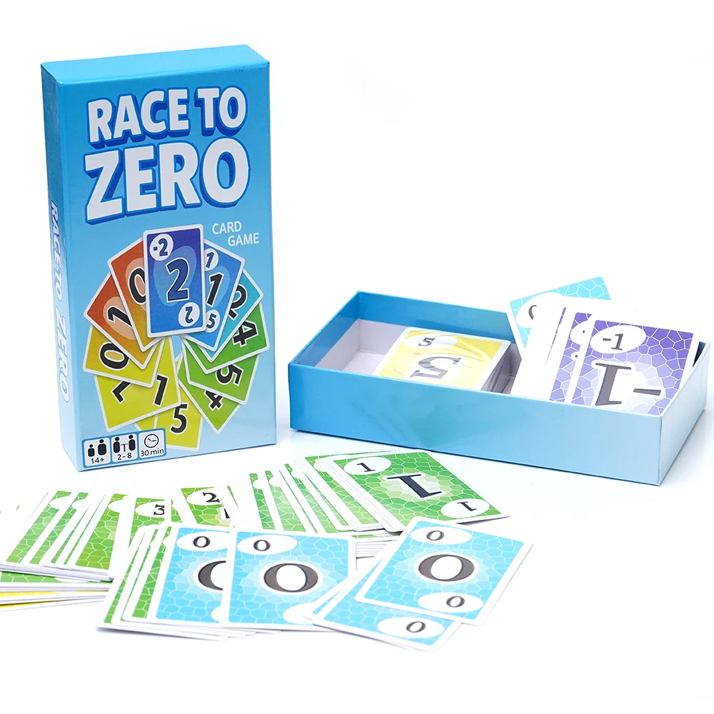 Race to Zero Card Game Fast Paced Strategy Card Game for Family Friends and Party Play Fun Competitive Number Travel Entertainme