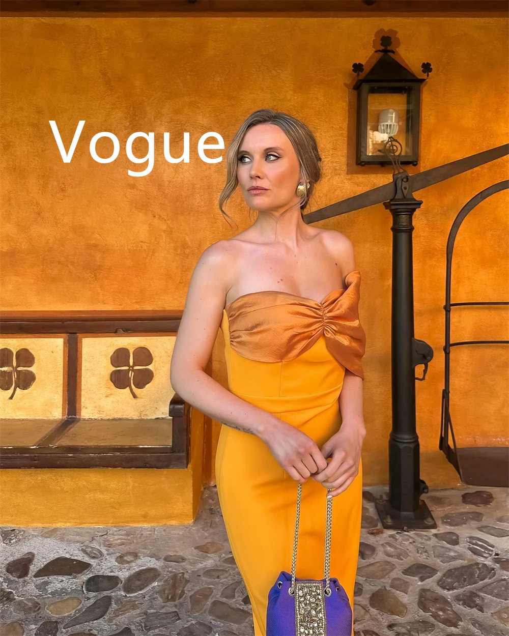 

Customized Soft Yellow Jersey Evening Dress Temperament Strapless Off the Shoulder Prom Dress Luxury Special Occasion Gowns