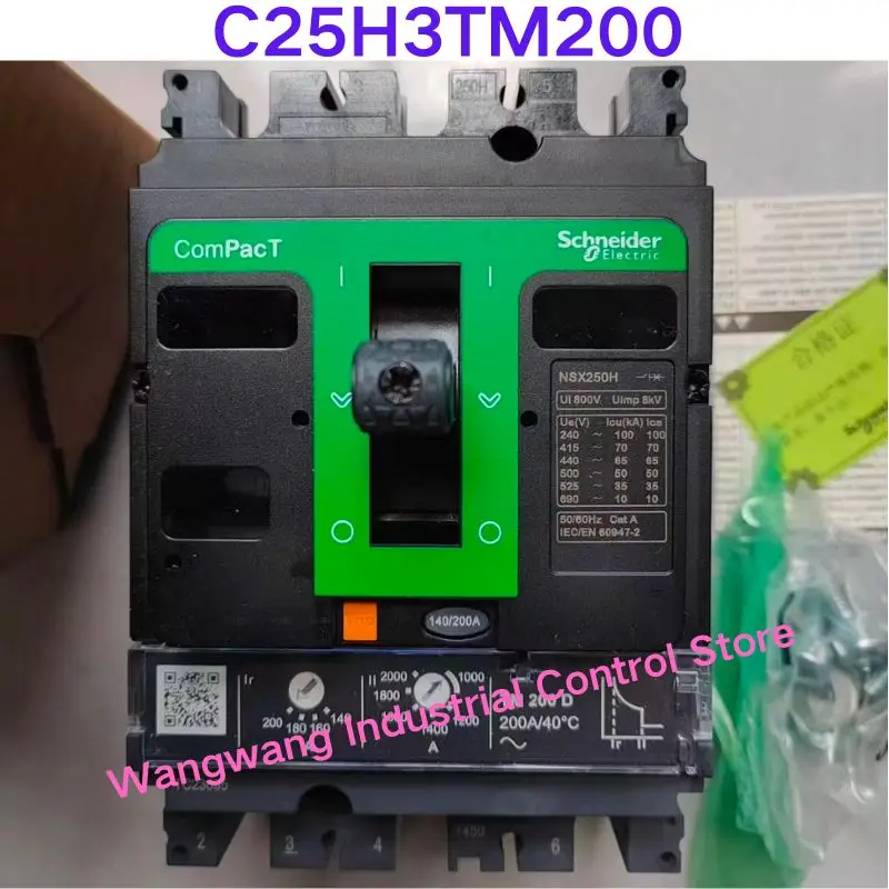Brand-new  Molded case circuit breaker NSX250H 3P 200A, order code: C25H3TM200