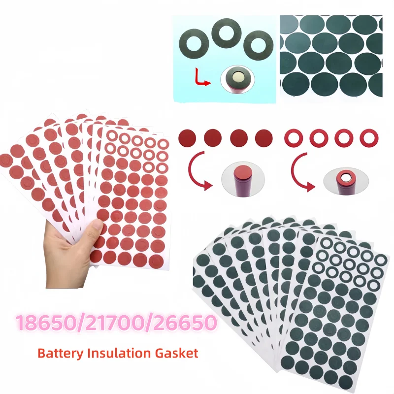 500/250/100/50/20pcs 18650 21700 26650 Li-ion Battery Insulation Gasket Pack Cell Barley Adhesive Paper Electrode Insulated Too