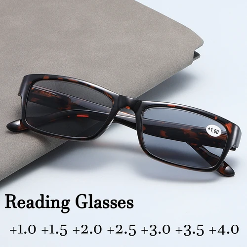 Nueva tendencia, gafas de sol de lectura UV para exteriores, gafas Unisex para presbicia para hombres y mujeres, gafas graduadas ópticas terminadas para visión de lejos