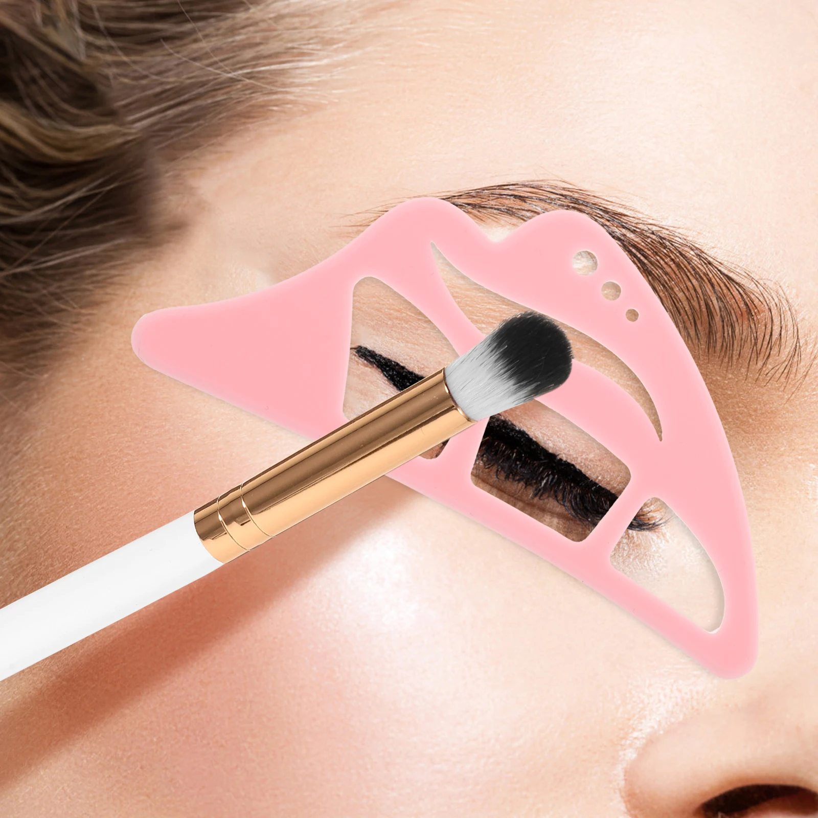 Oogschaduwsjabloon Wenkbrauw- en make-uptools Eyeliner Gids Sjablonen Silicagel Helper