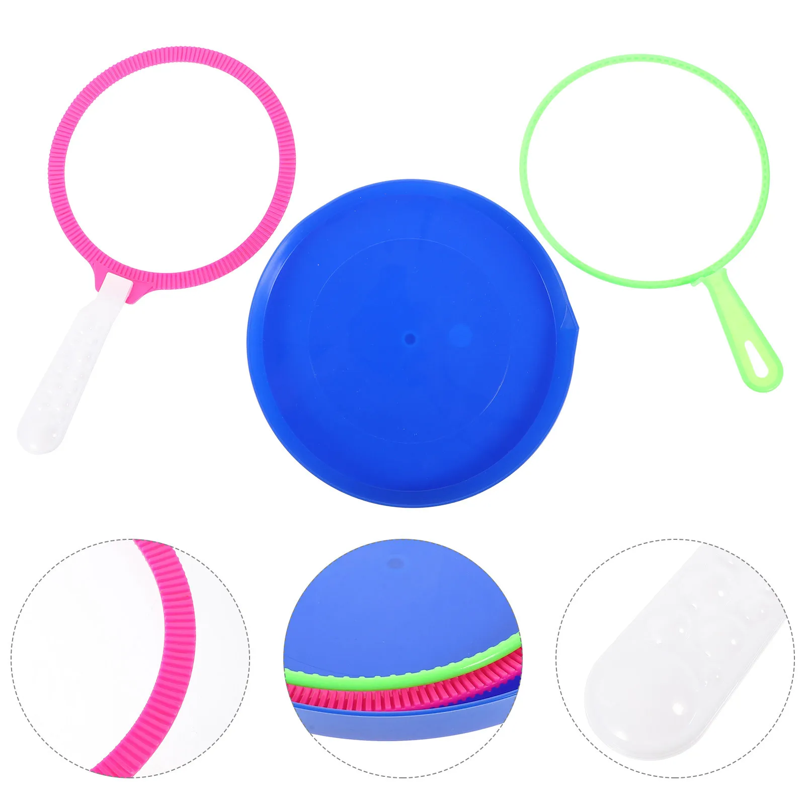 مجموعة منفاخ صانع الفقاعات الممتازة مكونة من 3 قطع للأطفال في الهواء الطلق للعب الربيع والصيف والنشاط الممتع بلون عشوائي