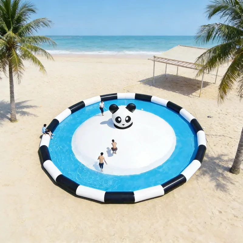 

Inflatable Pool with Jump Ball - Pool Set for Kids & Adults for Backyard Water Fun