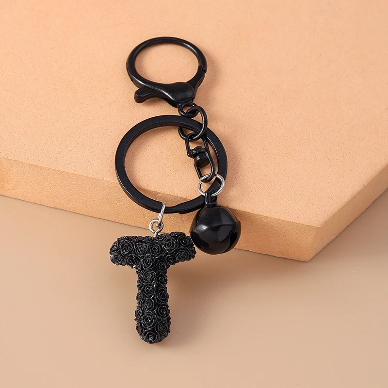 Niedlicher Schlüsselanhänger mit englischen Buchstaben und Glockenmotiv für Damen und Herren, als Auto-Schlüsselhalter, Handtaschenanhänger, Schlüsselring, Accessoire, DIY-Schmuck, Geschenkidee – Detail 12