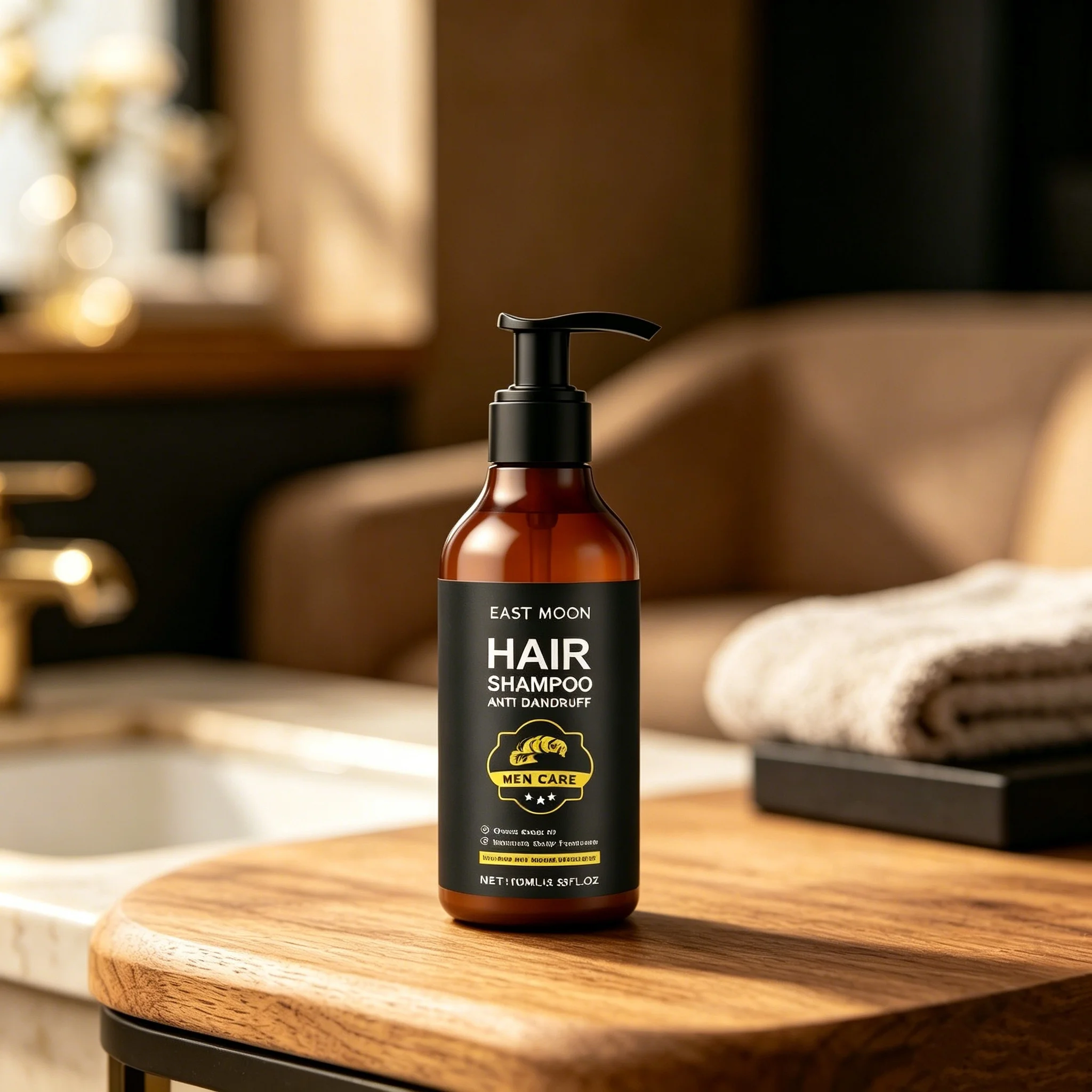 East Moon Man Oil Control Shampoo Deep Clean Improve Thickening Nourish Smoothing Scalp Massage Improve Growth Hair Care Shampoo