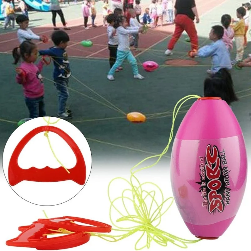 Tirare la navetta Gioco con la palla Interattivo all'aperto Tirando le palline elastiche di velocità Divertimento collisione Allenamento Giochi sportivi Giocattolo per bambini Adulti