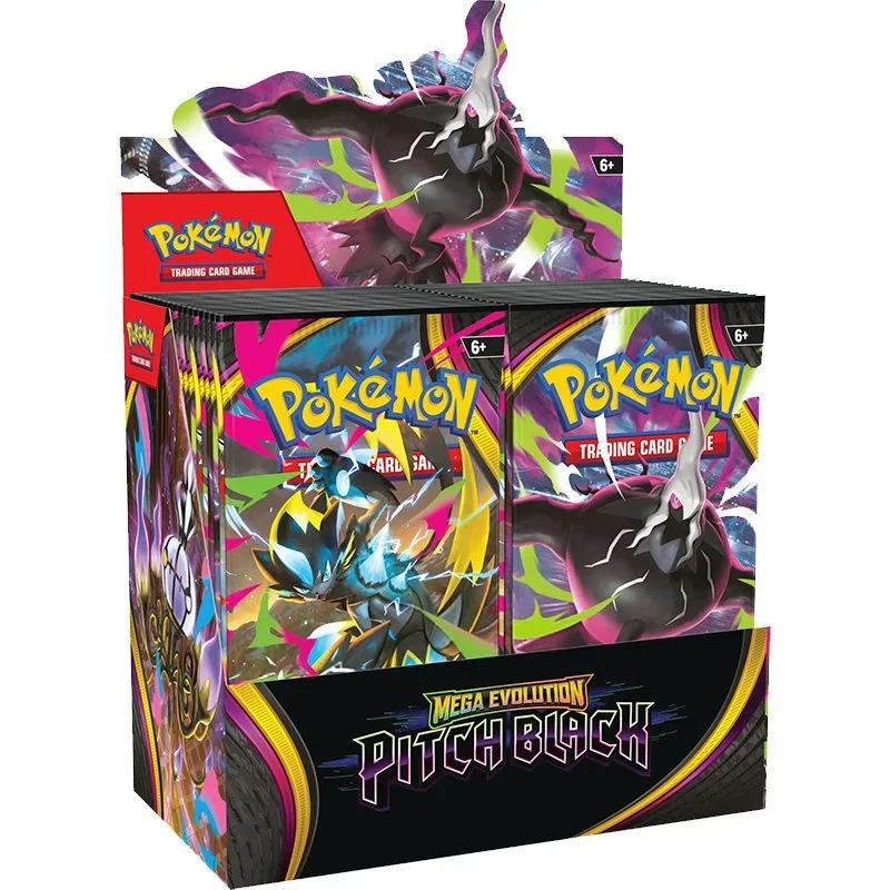 360 Stück Pokémon TCG Mega Evolution Pitch Black Booster Display Box 5-36 Packungen Versiegelte Englische Version Sammelkarten-Geschenk