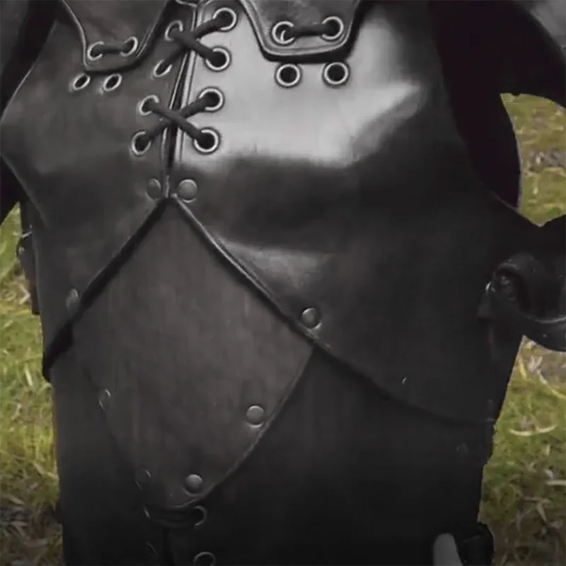 Medievale Antico Greco Romano Gladiatore Cuoio DELL'UNITÀ di elaborazione Cuirass Guerriero vichingo Petto Spalla Armatura Steampunk Pettorale LARP Costume