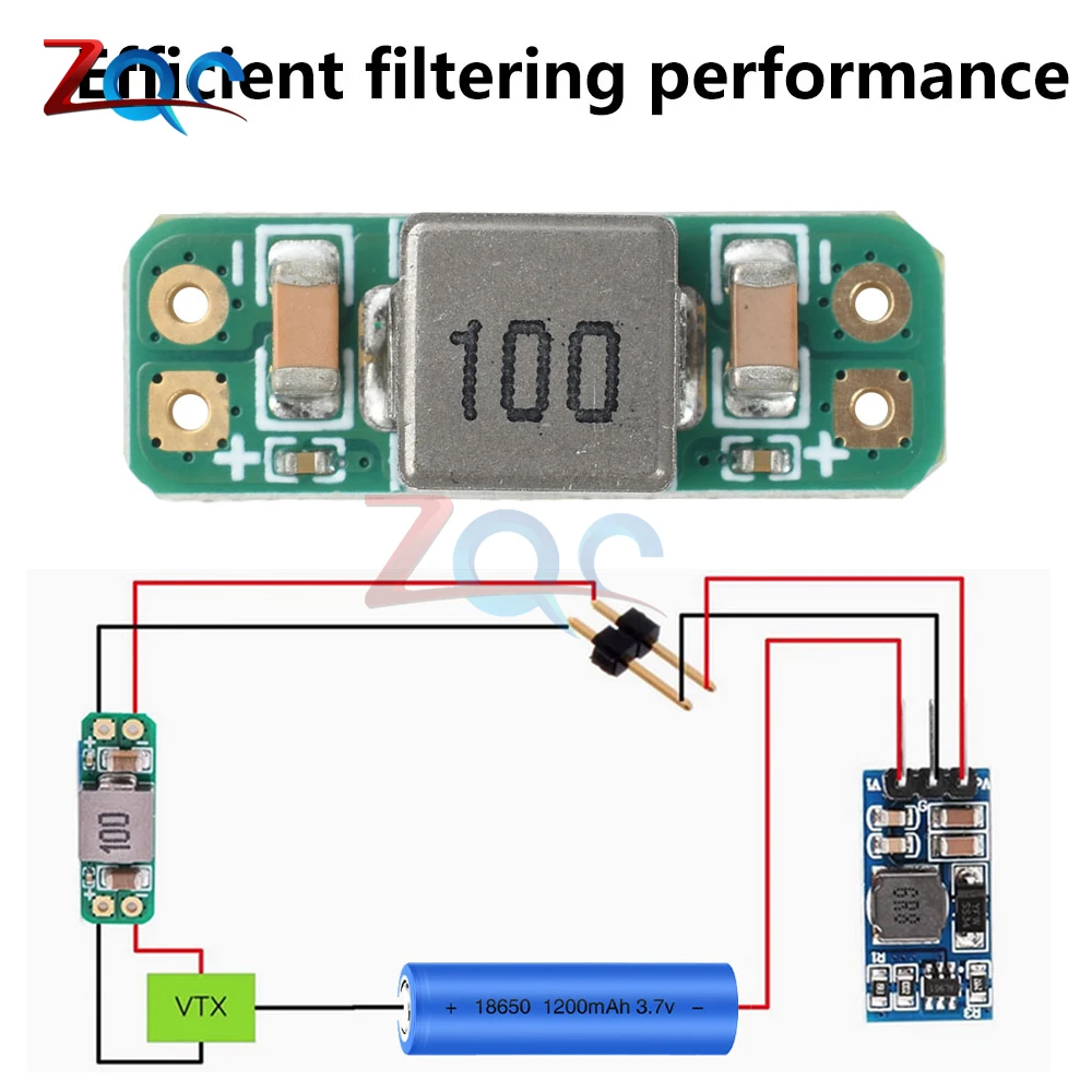 

DC 50V 3A Power Filter Lc Filter Indoor Brushless Sleeve Machine Clearing Image Transmission Ripple Interference Filter