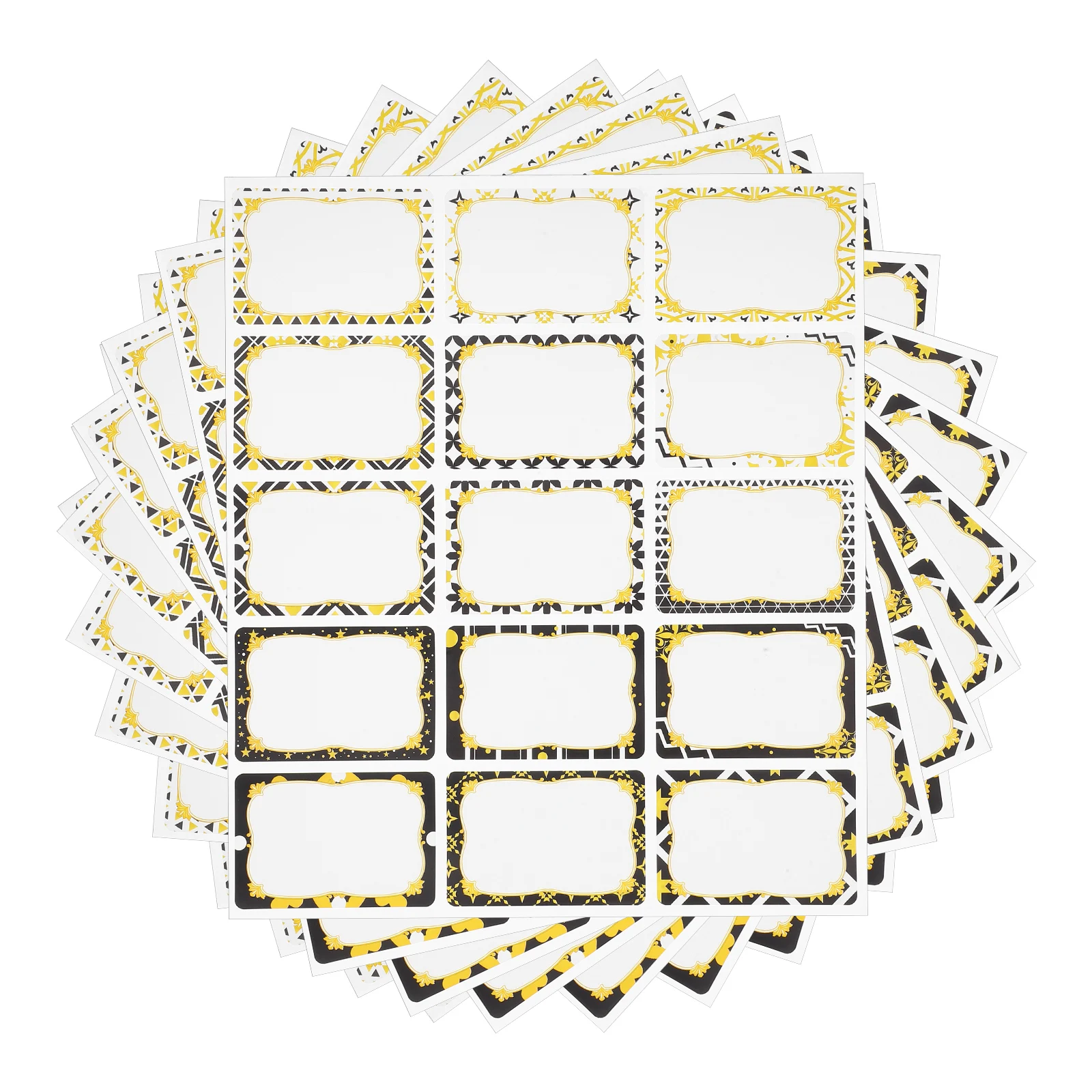 

345pcs 23 Sheets Blank Labels Stickers Tag Sticker Label Classifying Tags Colorful Name Labels Name Tags Bottle