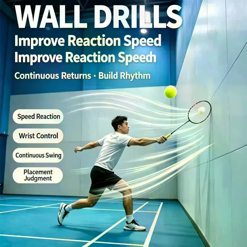 T-Ball Single-Player Badminton Trainer Solo Badminton Practice Rebound Ball Self-Study Rebounds Device For Badminton Beginner