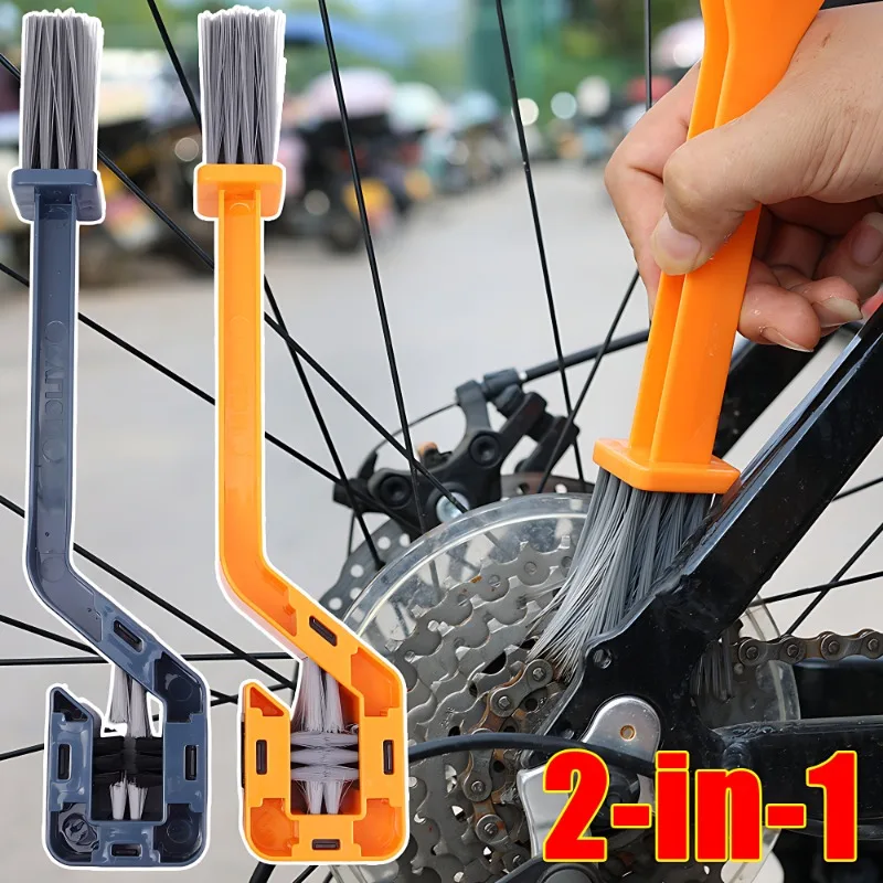 Portable Bicycle Chain Cleaner Motorcycle Road Bike Chain Clean Brush Bicycle Clean Tool Kit Cycling Chain Cleaner Maintenance