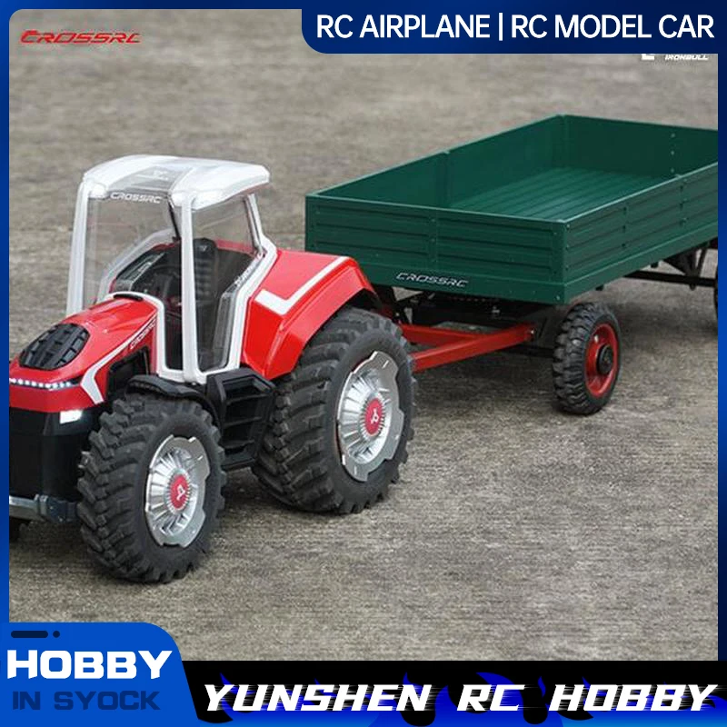 Crossrc Tl4 Large Iron Bull Tractor T009 Full Trailer 90100145tl4 Front Counterweight Tl4 Snow Shovel Rtrtl4 Tire Set