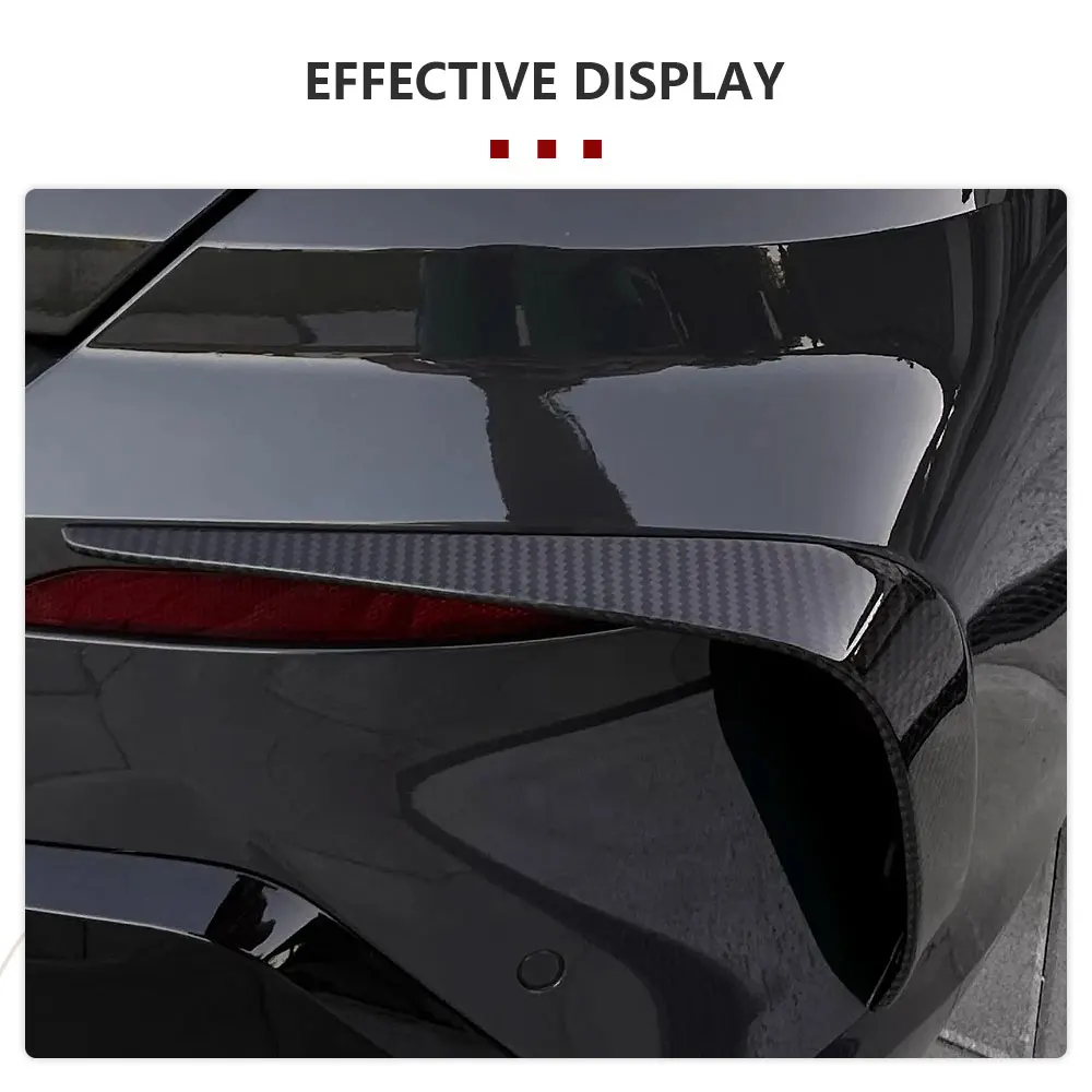 Dry Carbon Fiber Rear Bumper Splitters Moulding Trims for BMW 8 Series G14 G15 G16 M850i 2018-2022 Rear Canards