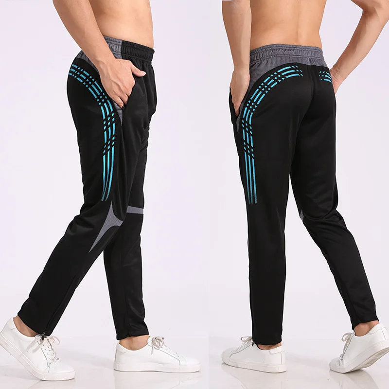 

New Training Pants Men Jogging Homme Quick Dry Breathable Zipper Sport Pants Goalkeeper Football Training Man Running Pants