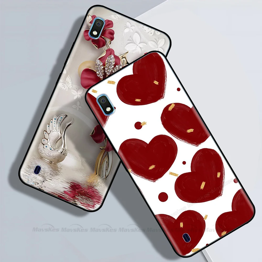 For Samsung Galaxy A10 Case Cute Soft Smooth Liquid Silicone Full Protection Phone Covers For Samsung A10 Case A 10 SM-A105F