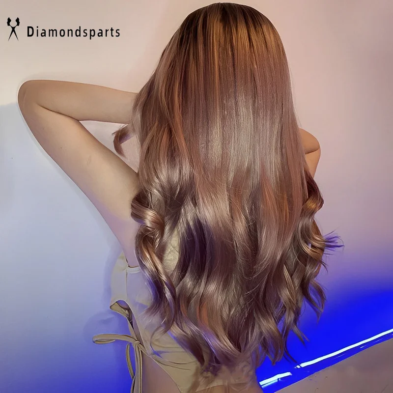 Pelucas sintéticas largas de la onda del cuerpo del gris púrpura del Ombré para la fiesta diaria de las mujeres