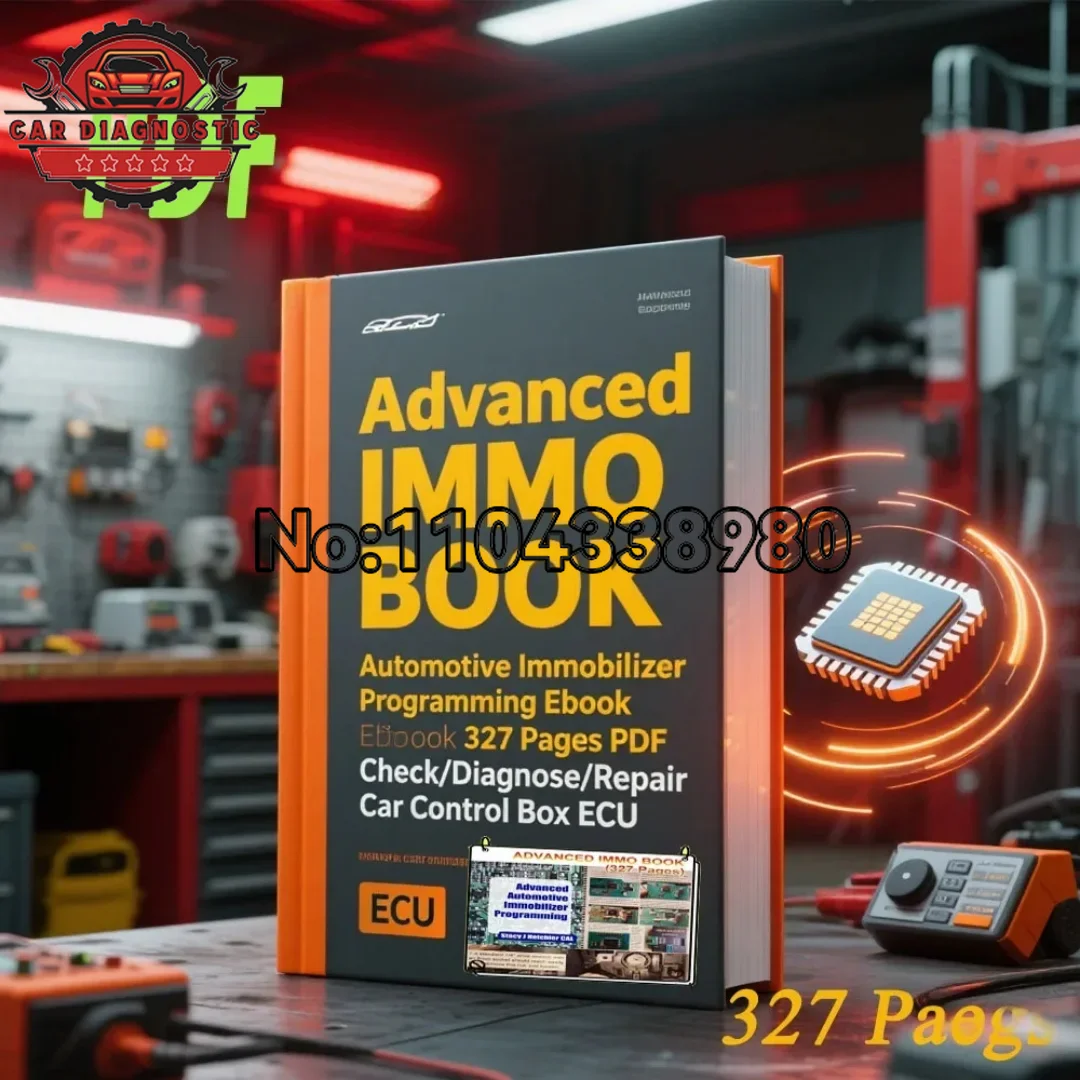 Advanced IMMO BOOK Automotive Immobilizer Programming Ebook 327 Pages PDF Check/Diagnose/Repair Car Control Box ECU Teaching