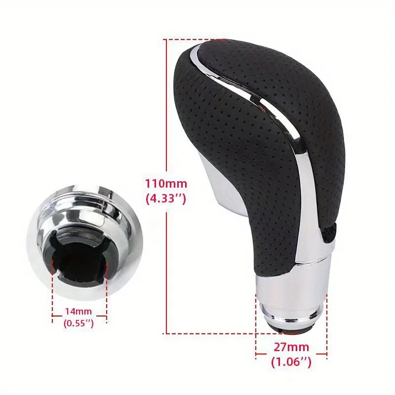 PU Leather Car Gear Shifter Knob for Verano 2012-2017 for Vauxhall/Opel/Insignia 2009-2013 Stick Head Handle Lever - view 5