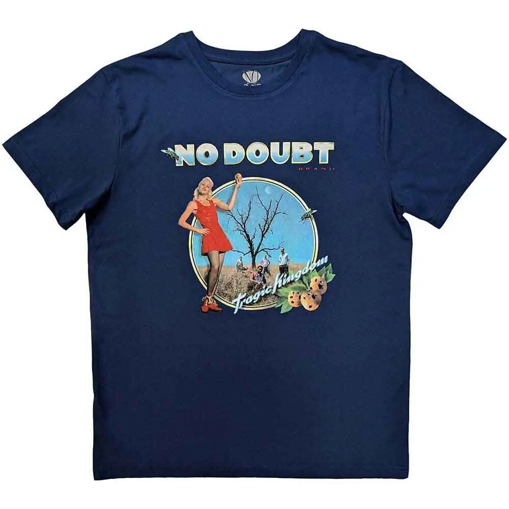 No Doubt Tragic Kingdom T-Shirt Blue New