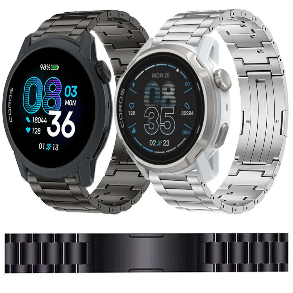 

Быстросъемный титановый ремешок 20/22 мм для COROS APEX 4 42 мм/PACE 4/3Pro, сменный ремешок Suunto Vertical 2-1/Run/Race 2-S-1/Ocean