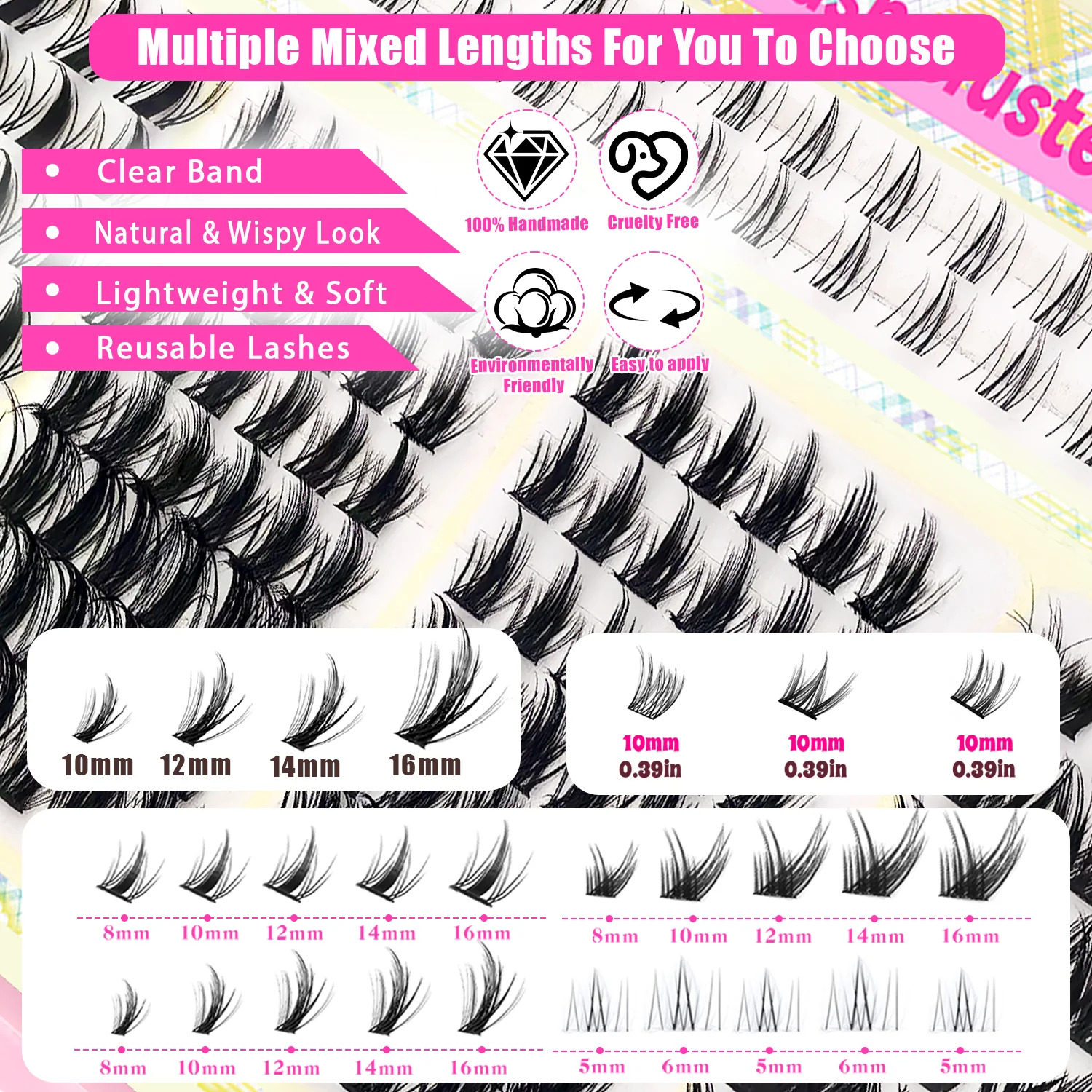 300/216-teiliges Wimpern-Clust – Anime Cosplay Lashes Bewertung und Preis
