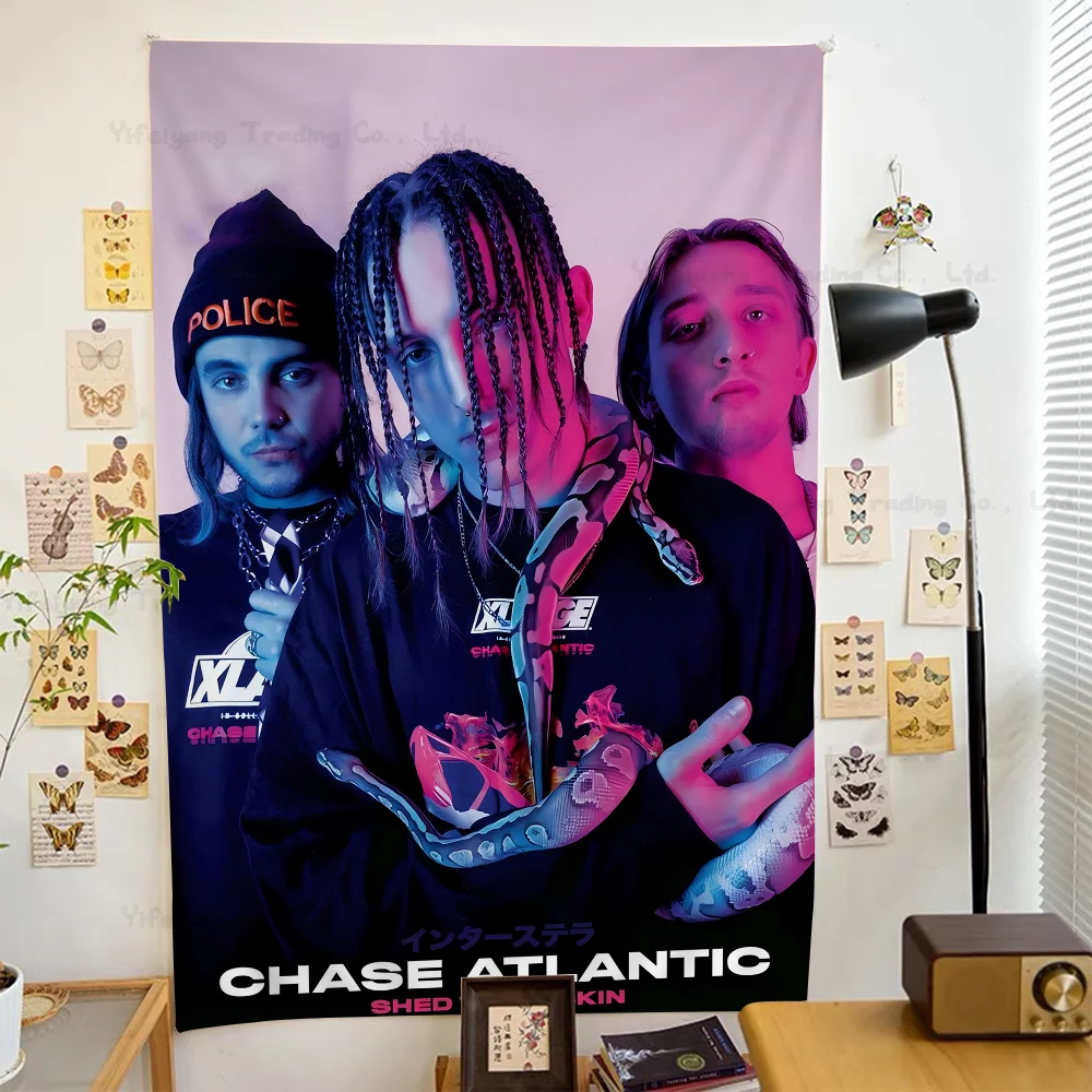 Pop Rapper Chase Atlantic Printed Large Wall Tapestry Art Science Fiction Room Home Decor Decor Blanket