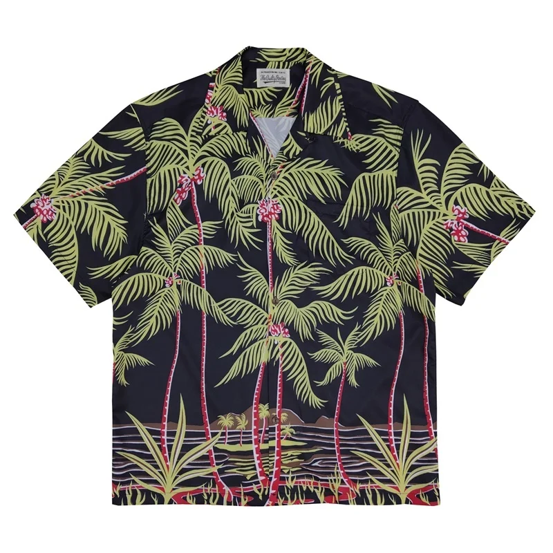 WACKO MARIA Palm Tree Heavenly Tokyo Hawaii Holiday Beach Mens Womens Japanese Short Sleeve Shirt