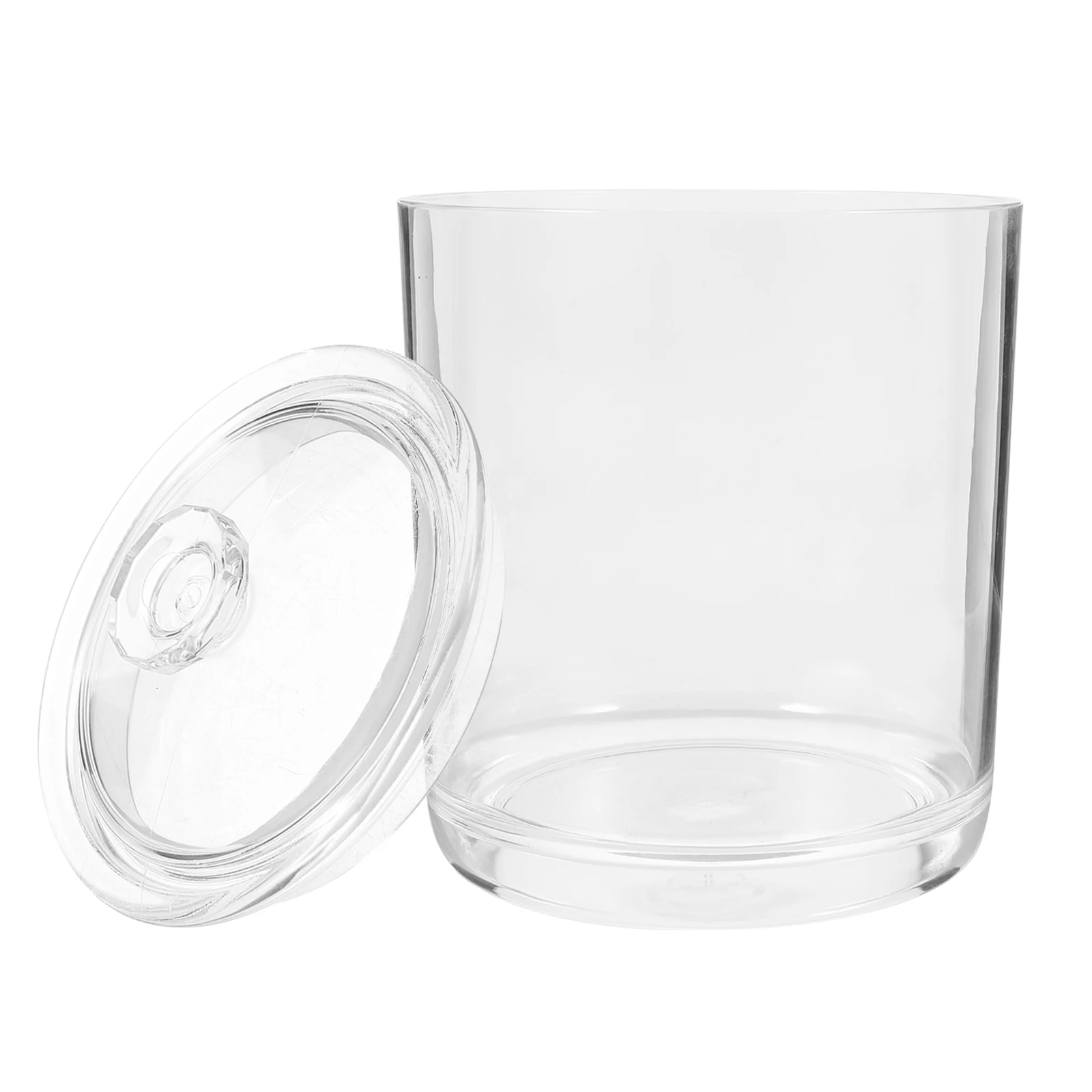 

Multipurpose Storage Jar 950ml Transparent Acrylic Container for Tea Candy Grain Loose Leaf Airtight Kitchen Canister