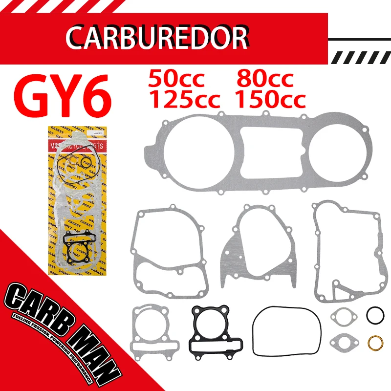Motorcycle Engine Cylinder Gasket Repair Kit Set For Honda 50cc 80cc 125cc 150cc 152QMI 157QMJ Moped ATV Scooter Go-Kart Dirt