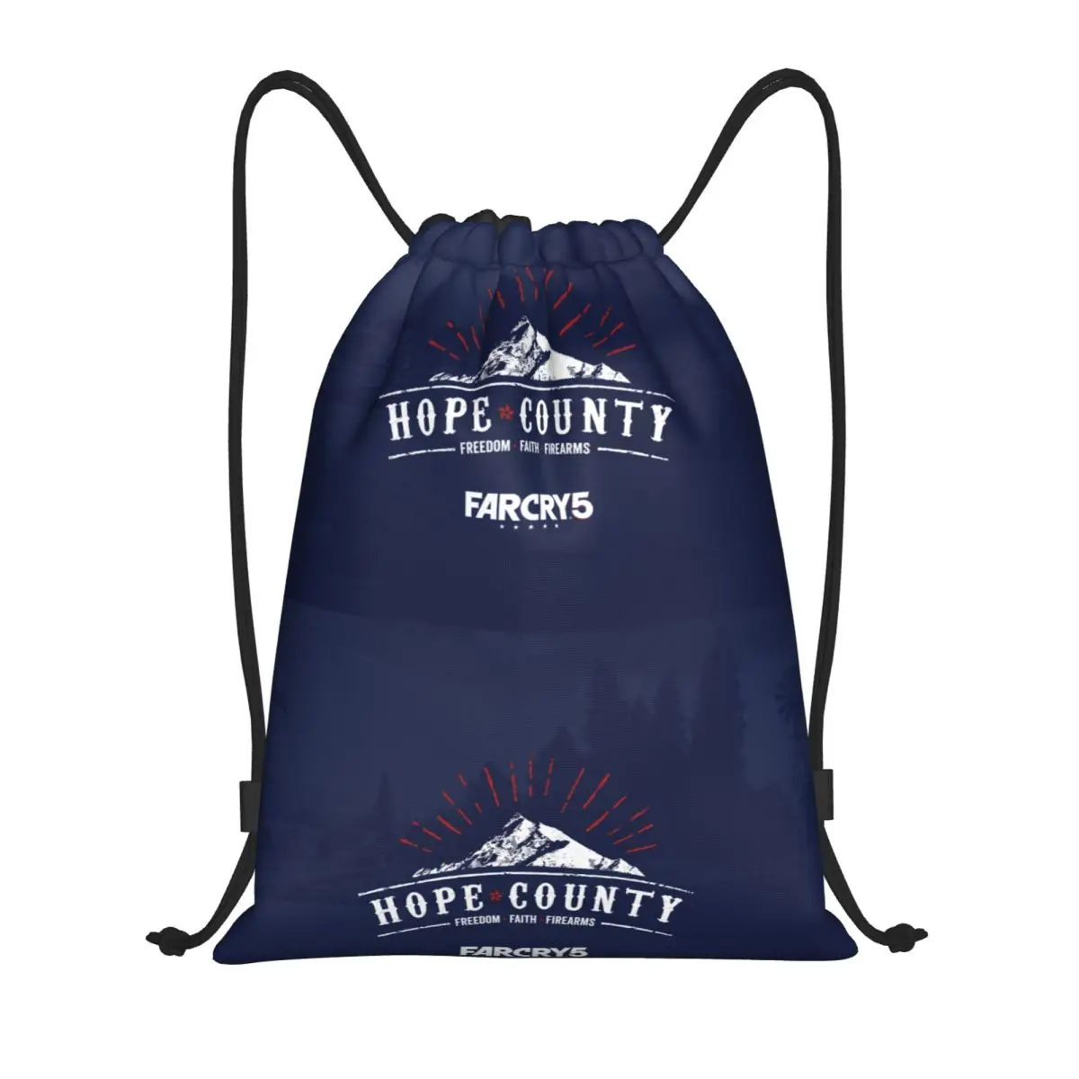 Juego personalizado F-Far Cry Bolsas con cordón para entrenamiento Mochilas de yoga Hombres Mujeres Deportes Gimnasio Sackpack