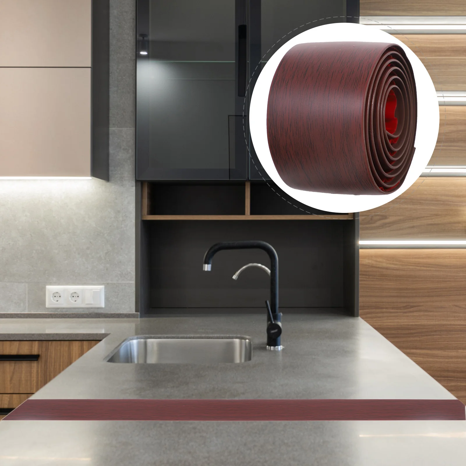 Tiras de transições de limiar guarnição decorativa universal fácil instalação capa lacunas fogão prevenção de fluxo de óleo