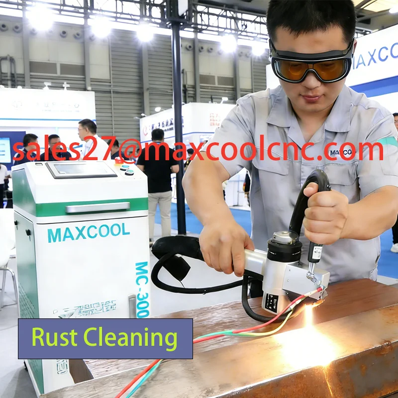 Professional Laser Cleaning Machine Rust Metal Paint Wood Laser Cleaning Machine 300W 500W 1000W 2000WPulsed Laser Metal Cleaner