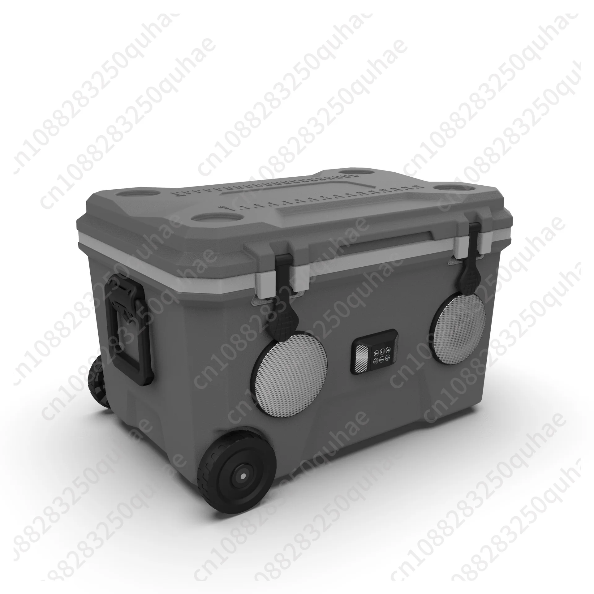 Outdoor camping 68L Bluetooth audio incubator with wheels, beverages, fruit ingredients, fresh-keeping freezer