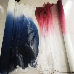 Gradient color soft mesh fabric high-grade encryption mesh, delicate close-fitting skirt fabric, performance clothing