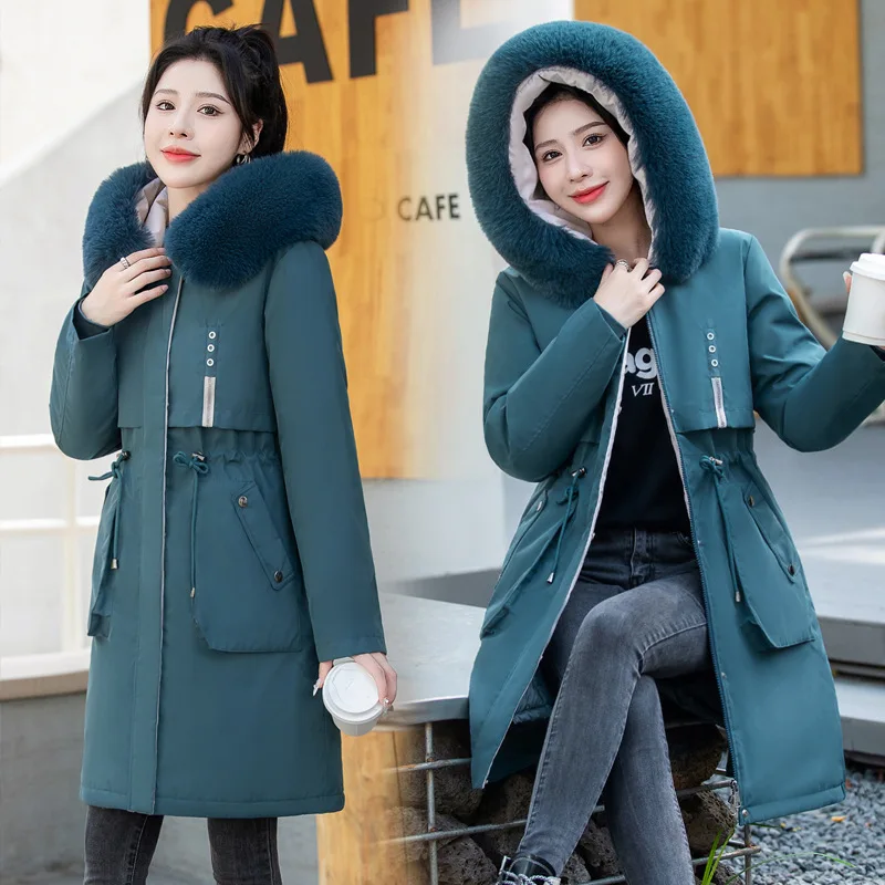 Women's Leopard Print Biker Parka material texture close-up showing sublimation-printed leopard pattern and shell fabric structure