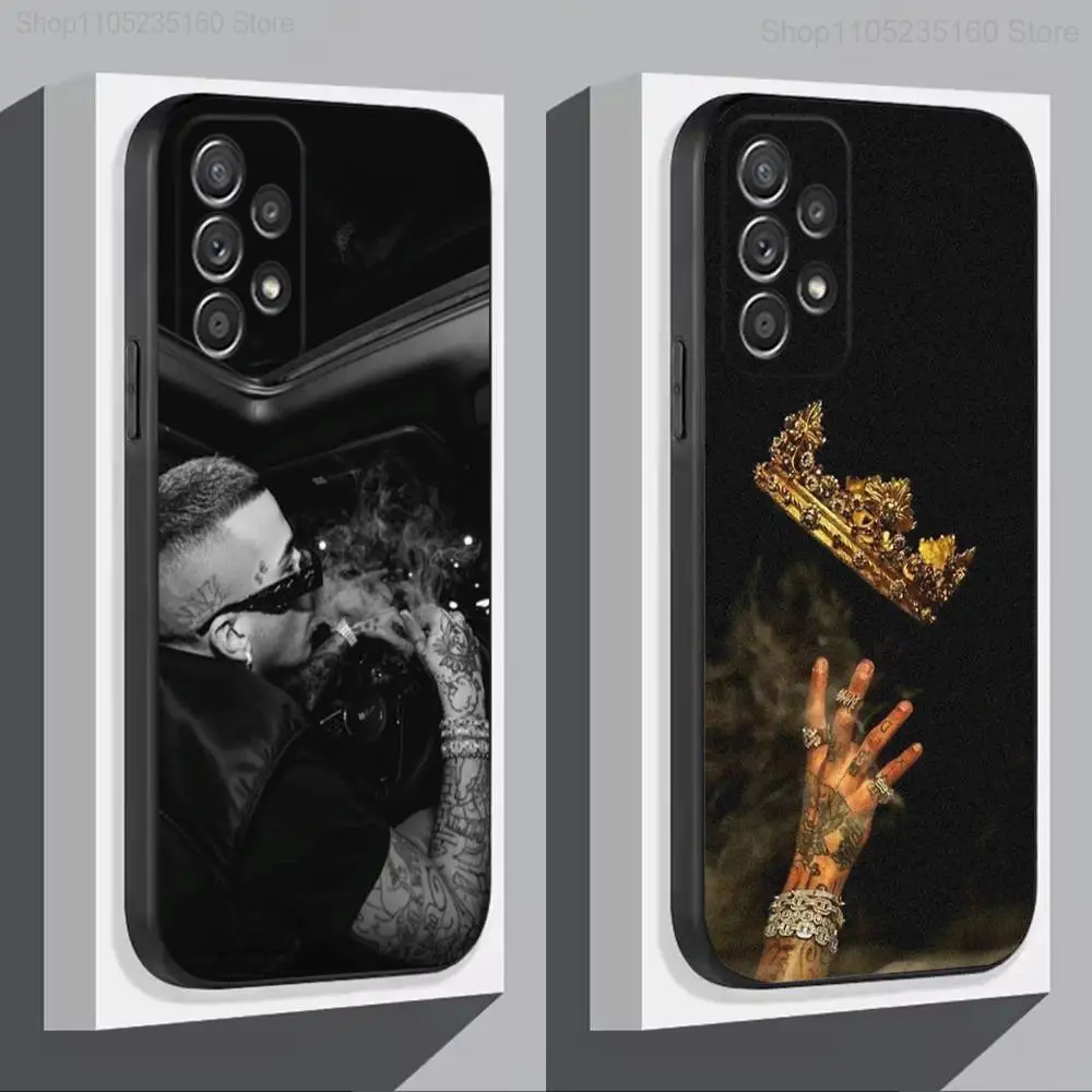 

S-Sfera E-Ebbasta XDVR For Samsung S 25,24,23,22,30,21,10,9,Ultra,Plus,Lite,FE,4,5G Phone Case Black Soft Case