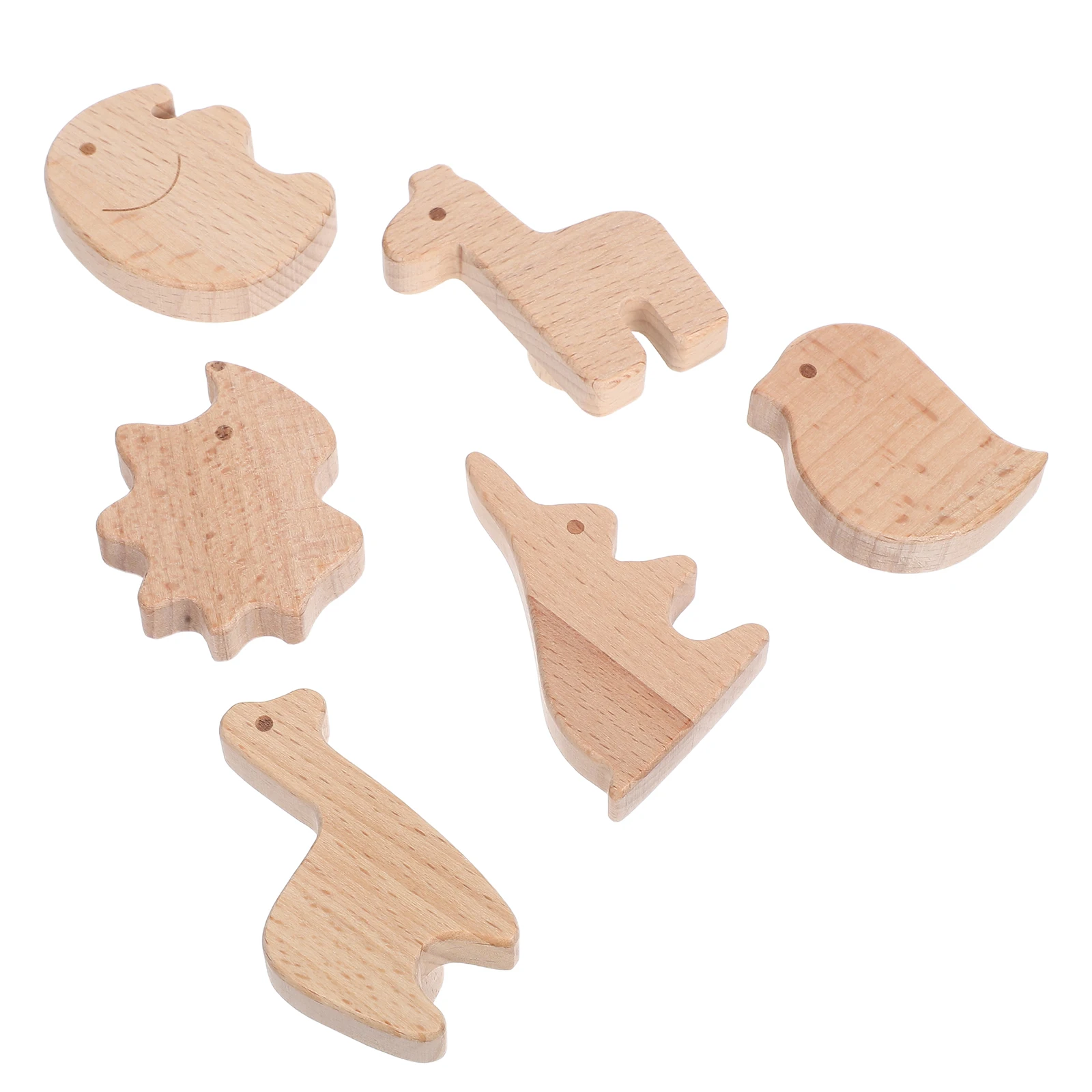 

6 Pcs Animal Shape Handle Wooden Door Pull Window Bird Cabinet Handles Cartoon Dresser Knobs Drawer Pulls
