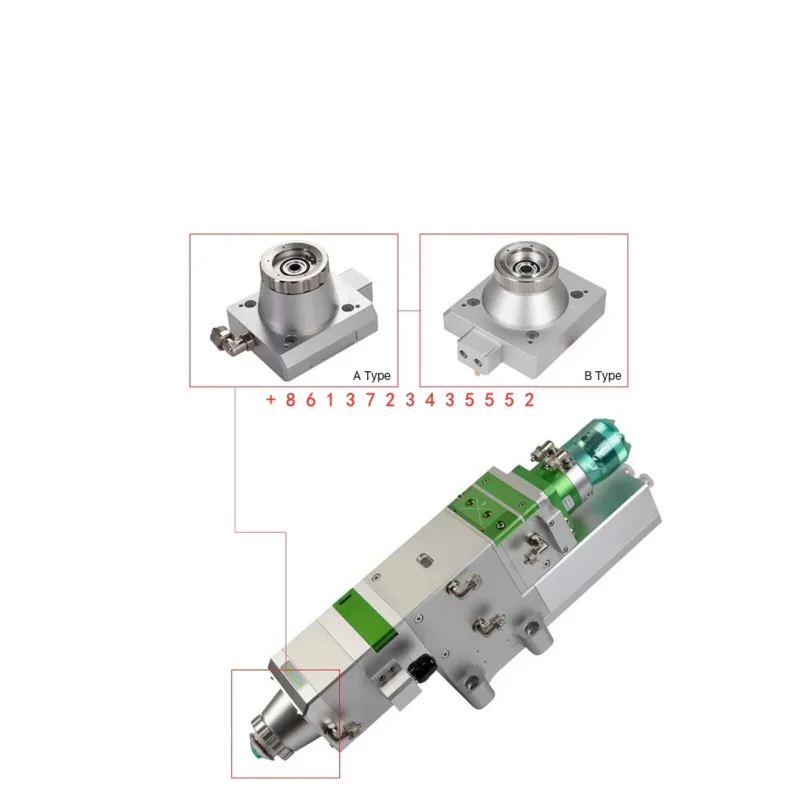 Connecteur de buse de tête laser BM114S, Type A et B, Holider en céramique, Accessoires de remplacement pour tête laser Raytools BM114S